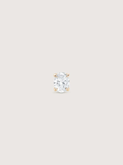 Oval Diamond Earring