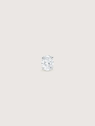 Oval Diamond Earring