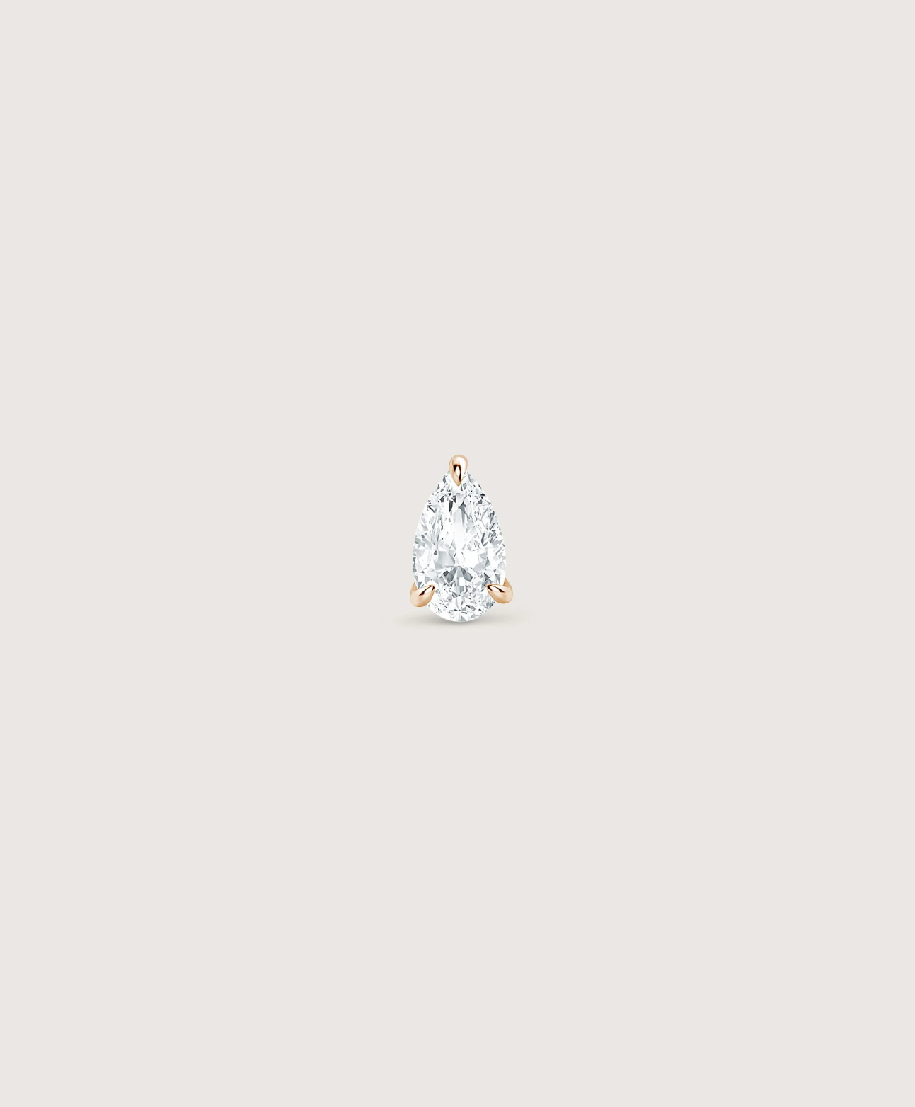 Pear Diamond Earring - Image 3