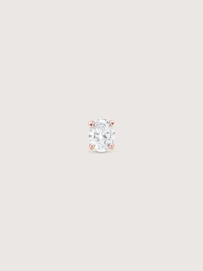 Oval Diamond Earring