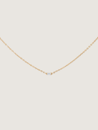 Clair De Lune Baguette Diamond Necklace