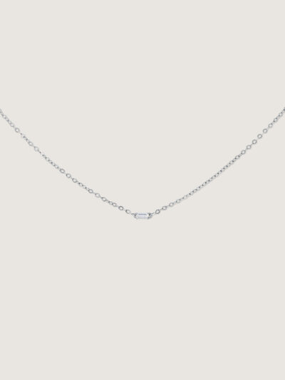 Clair De Lune Baguette Diamond Necklace