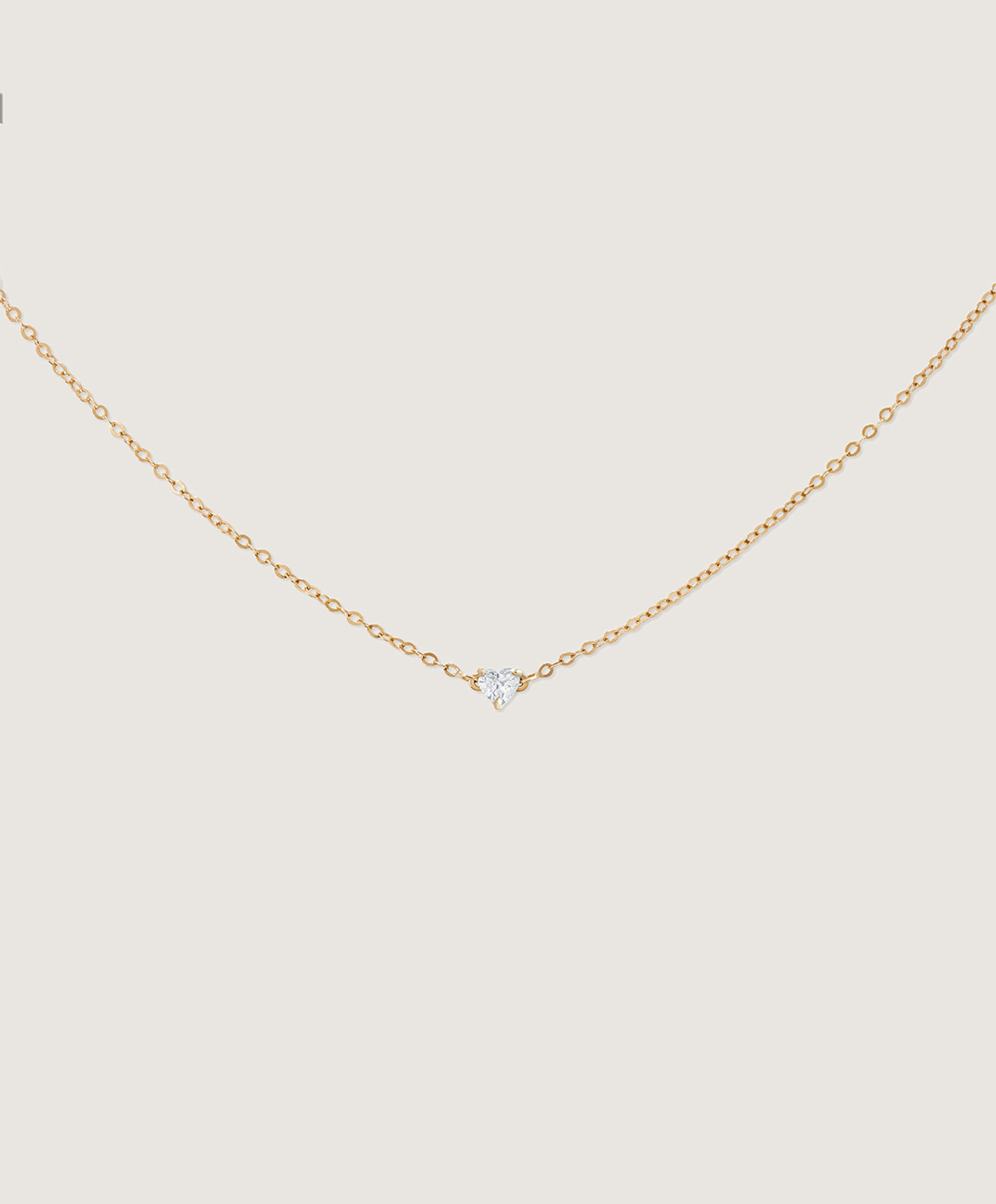 Clair De Lune Heart Diamond Necklace - Image 3