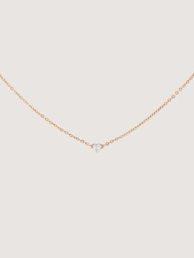 Clair De Lune Heart Diamond Necklace
